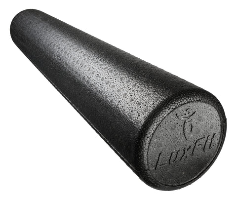 Foam Roller, LuxFit Premium High Density Foam Roller Round Extra Firm Exercise Roller Black